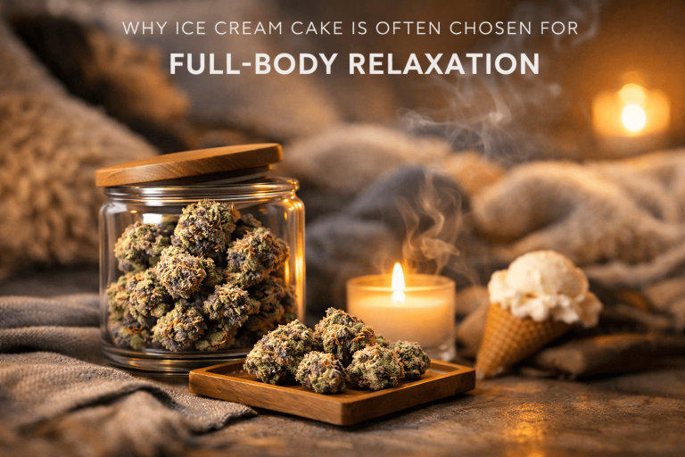 Ice Cream Cake Full-Body Relaxation: Discover THC Effects, Terpenes & What to Know